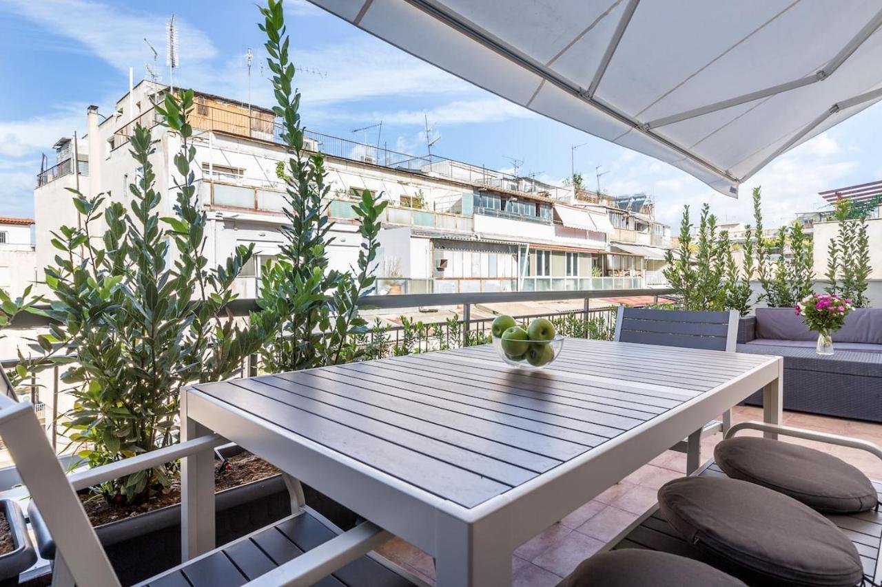 Apartamento Syntagma Modern New Flat, Large Balcony With View Atenas Exterior foto